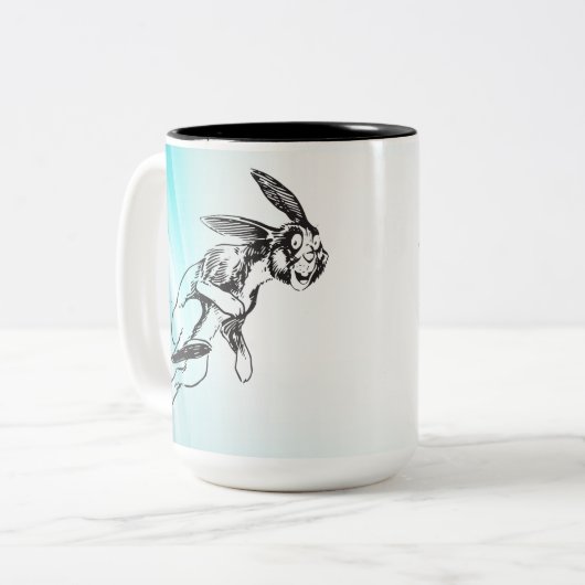 Jack-Rabbit-Kaffee-Tasse Zweifarbige Tasse (Vorderseite Links)