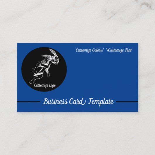 Jack-Rabbit-Logo-Visitenkarte Visitenkarte (Vorderseite)