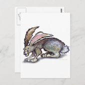 Jack Rabbit Postkarte (Vorne/Hinten)