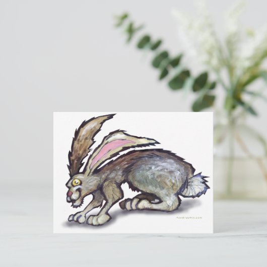 Jack Rabbit Postkarte (Stehend Vorderseite)