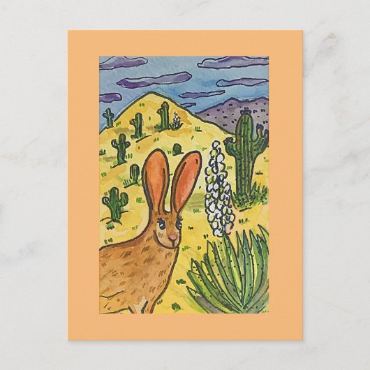 Jack Rabbit, Urkunstparodie Postkarte (Vorderseite)