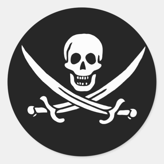 Jack Rackham Aufkleber (Vorderseite)