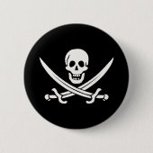Jack Rackham Pirate Button (Vorderseite)