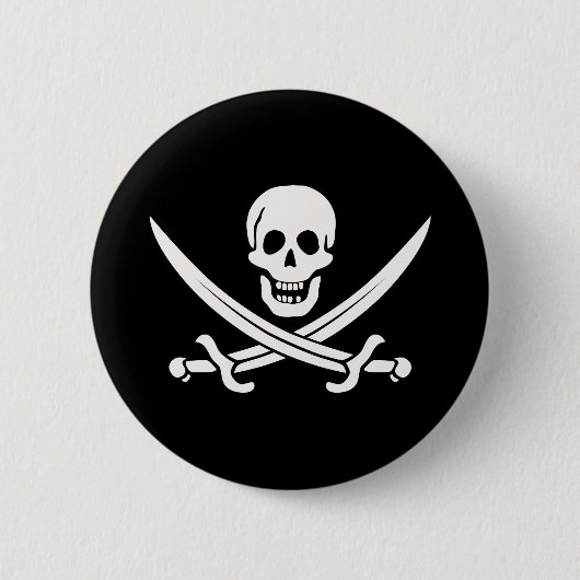 Jack Rackham Pirate Button (Vorderseite)