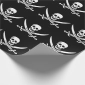 Jack Rackham Pirate Flag Wrapping Paper Geschenkpapier (Ecke)