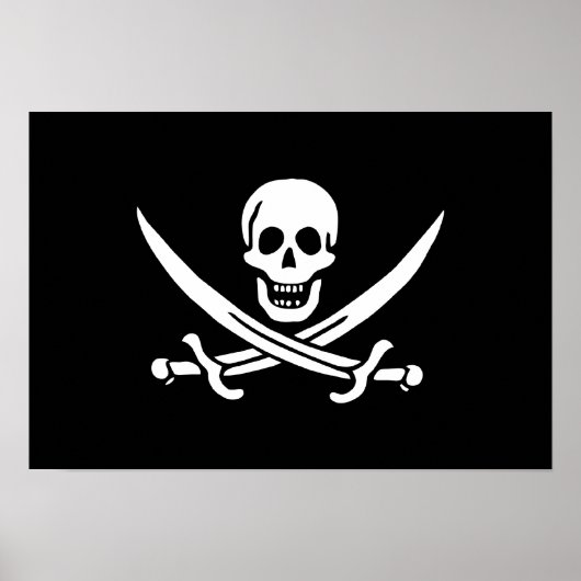 Jack Rackham; Piratenflagge Flag; Pirate Poster (Vorne)