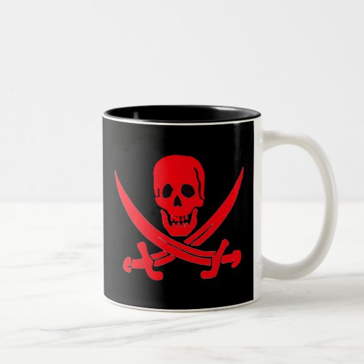Jack Rackham- Rot Zweifarbige Tasse (Rechts)