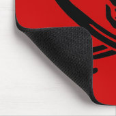 Jack Rackham schwarze Schädel-Mauspad Mousepad (Ecke)