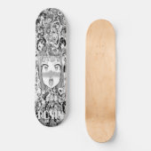 JACK RONIN APEX MÄDCHEN SCHWARZE Skateboarddecke Skateboard (Vorderseite)
