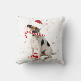 Jack-Russel-Hundeweihnachtsfeiertags-Kissen Kissen