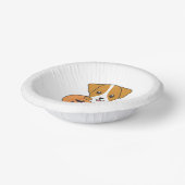 Jack Russel In Pumpkin Cute Dogs Happy Halloween Pappteller (Gewinkelt)