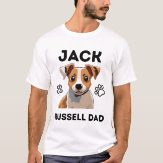 Jack russel Liebhaber Zitat: Jack Russell Papa T-Shirt