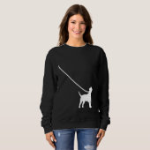 Jack Russel on a Leash Dog Mom Dad Pet Cute Pupp Sweatshirt (Vorne ganz)