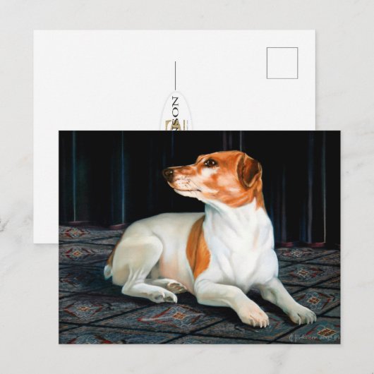 Jack Russel Postcard Postkarte (Vorne/Hinten)