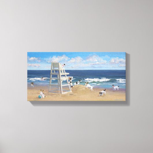 Jack Russel Schwanz #1 Leinwanddruck (Vorderseite)