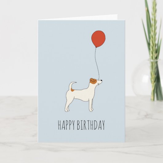 Jack Russel Terrier Birthday Card Karte (Vorderseite)