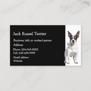 Jack Russel Terrier Dog Züchter Pet Sitter Visitenkarte