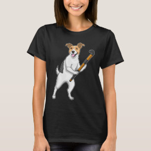 Jack Russel Terrier Hockey-Hockey-Stab T-Shirt