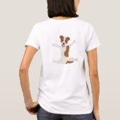 Jack Russel Terrier Hund Yogie T-Shirt (Rückseite)
