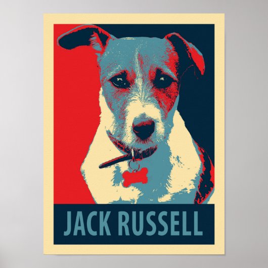 Jack Russel Terrier Political Parody Poster (Vorne)