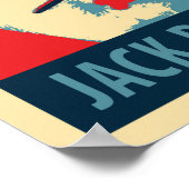 Jack Russel Terrier Political Parody Poster (Ecke)