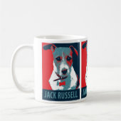 Jack Russel Terrier Politische Hoffnung Parody Kaffeetasse (Links)