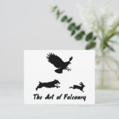 Jack Russel und Falconry Postkarte (Stehend Vorderseite)