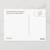 Jack Russel und Falconry Postkarte (Rückseite)
