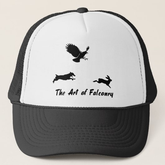 Jack Russel und Falconry Truckerkappe (Vorderseite)