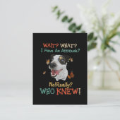 Jack Russel warten, was ich eine Einstellung habe Postkarte (Stehend Vorderseite)
