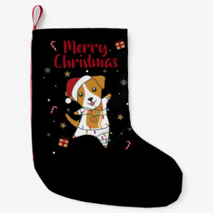 Jack Russel Weihnachtshunde Wintertiere Hunde Adul Kleiner Weihnachtsstrumpf