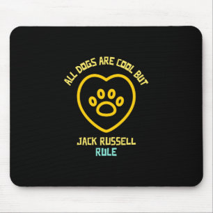 Jack Russelhunde beherrschen niedliches Hundin Mousepad