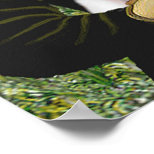 Jack Russell 10 - Mona Lisa Poster (Ecke)