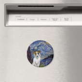 Jack Russell 10 - Starry Night Magnet (In Situ (Geschirrspüler))