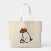 Jack Russell Cartoon Bag Jumbo Stoffbeutel (Rückseite)