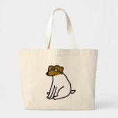 Jack Russell Cartoon Bag Jumbo Stoffbeutel (Vorne)