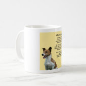 Jack Russell Design Tasse mit einem Mama Gedicht (Vorderseite Links)