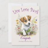 Jack Russell Dog Adoption, Gotcha Tag Karte (Vorderseite)