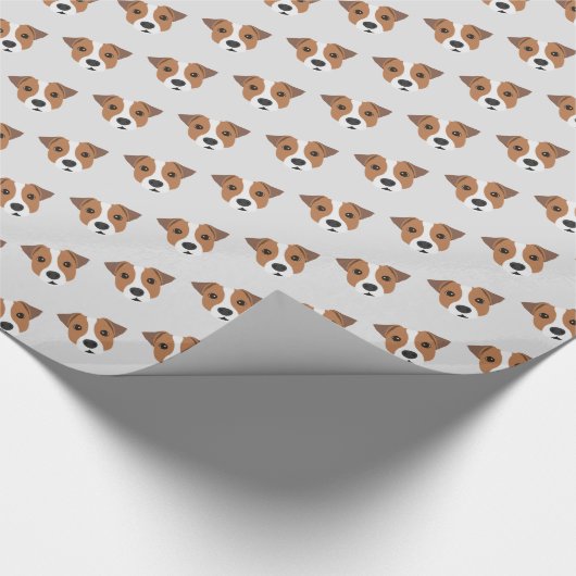 Jack Russell Dog Geschenkpapier (Ecke)