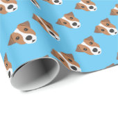Jack Russell Dog Geschenkpapier (Rolleneckpunkt)