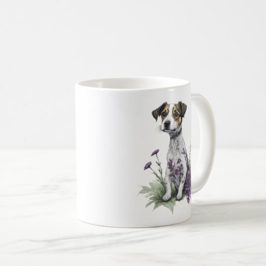 Jack Russell Dog Kaffeetasse (VorderseiteRechts)