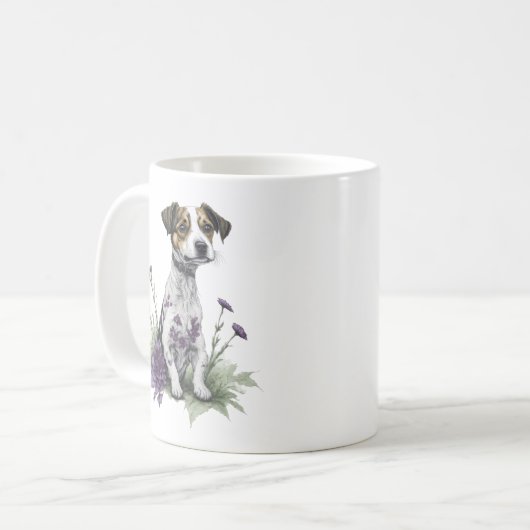 Jack Russell Dog Kaffeetasse (Vorderseite Links)