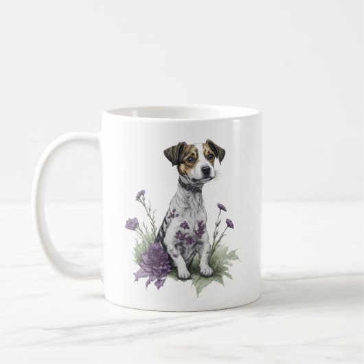 Jack Russell Dog Kaffeetasse (Links)