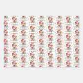 Jack Russell Dog Pattern Weihnachten Geschenkpapier Set (Vorderseite)