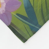 Jack Russell Dog Spring Flowers Malerei Fleecedecke (Ecke)