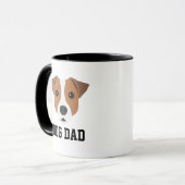 Jack Russell Dog Vater Tasse (Vorderseite Links)