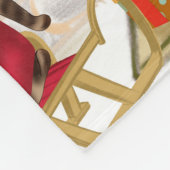 Jack Russell Dog Weihnachten Fleecedecke (Ecke)