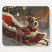 Jack Russell Dog Weihnachtsfest Mousepad (Vorne)