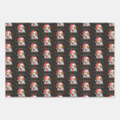 Jack Russell Dog Weihnachtswrapping Paper Sheets Geschenkpapier Set (Vorderseite 3)