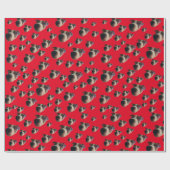 Jack Russell Dog Wrapping Paper Geschenkpapier (Flach)